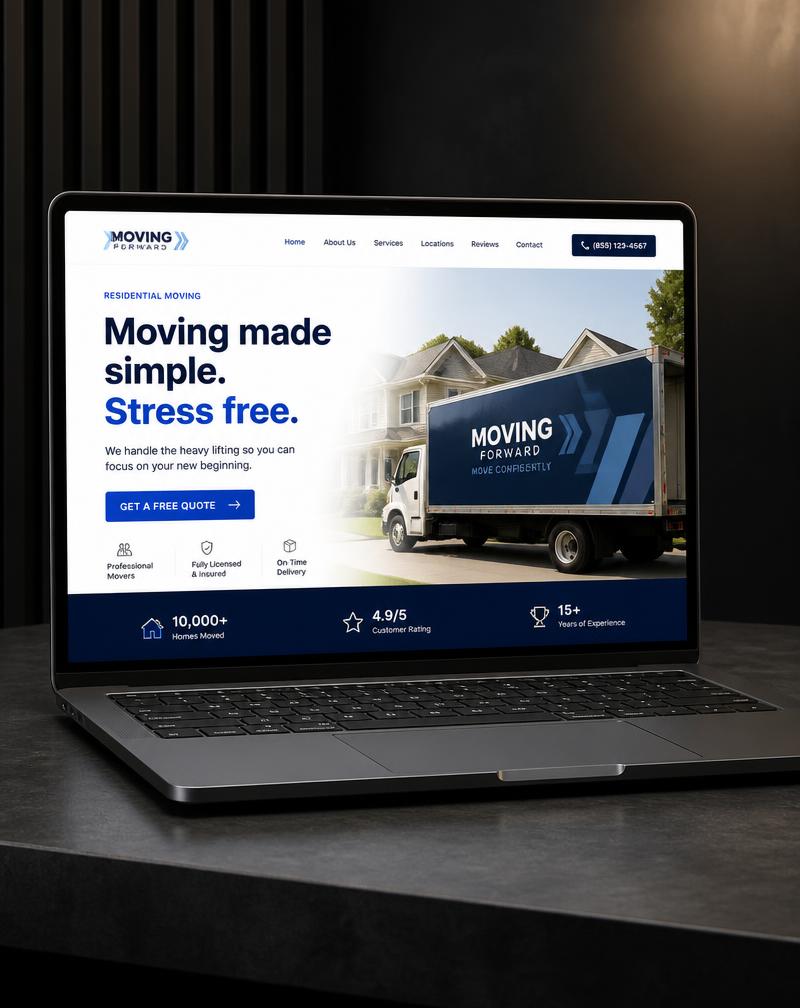 Moving Forward — Moving website concept